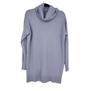 Athleta Lavender Purple Bayshore Wool Cashmere Turtleneck Tunic Sweater Size XS